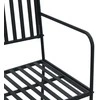 Sodo suolas Juoda 103,5 x 51,5 x 90 cm Plienas