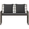 Lauko suolas Paprastas Pilka ir tamsiai pilka 116 x 55 x 82 cm