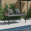 Lauko suolas Pilka ir tamsiai pilka 117 x 54 x 74.5 cm