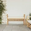 Sodo suolas su pagalve Ruda 110 x 38 x 65cm bambukas