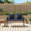 Lauko suoleliai 2 -Seater 116 x 56 x 75 cm poliratanas