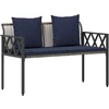 Lauko suoleliai 2 -Seater 116 x 56 x 75 cm poliratanas