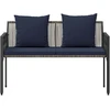 Lauko suoleliai 2 -Seater 116 x 56 x 75 cm poliratanas