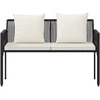 Lauko suoleliai 2 -Seater 116 x 56 x 75 cm poliratanas