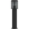 Lauko šviestuvas, 3vnt., juodas, 60cm, nerūdijantis plienas