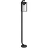 Lauko šviestuvas, juodos spalvos, 100cm, nerūdijantis plienas