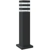 Lauko šviestuvas, juodos spalvos, 50cm, aliuminis