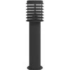 Lauko šviestuvas su išvedimu, 3vnt., juodas, 60cm, plienas