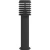 Lauko šviestuvas su išvedimu, juodas, 60cm, plienas