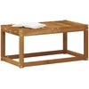 Lauko Taburets Kietos akacijos mediena Natūrali 79 x 43 x 37 cm