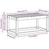 Lauko Taburets Kietos akacijos mediena Natūrali 79 x 43 x 37 cm