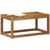 Lauko Taburets Kietos akacijos mediena Natūrali 79 x 43 x 37 cm