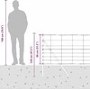 Tvorelės stulpas Cinkuotas 100 x 0,8 m Plienas
