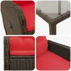 Lauko valgomojo komplektas 5 pcs poliratanas