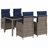 Lauko valgomojo komplektas 5 pcs poliratanas