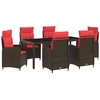 Lauko valgomojo komplektas 7 pcs poliratanas