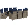 Lauko valgomojo komplektas 9 pcs poliratanas