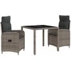 Lauko baldų komplektas Lauko valgomojo komplektas 3 pcs