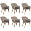 Lauko valgomojo komplektas su pagalvėmis, 7 dalių, poliratanas
