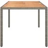 Sodo stalas Pilka 150 x 90 x 75 cm poliratanas