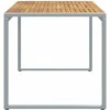 Sodo stalas Pilka 180 x 90 x 75 cm Kietos akacijos mediena
