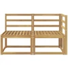 Lauko vidurinė ir kampinė sofa 2 Vienetas Balta
