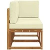 Lauko vidurinė ir kampinė sofa su pagalve 2 Vienetas