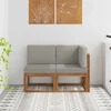 Lauko vidurinė ir kampinė sofa su pagalve 2 Vienetas