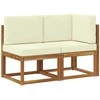 Lauko vidurinė ir kampinė sofa su pagalve 2 Vienetas
