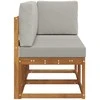 Lauko vidurinė ir kampinė sofa su pagalve 2 Vienetas