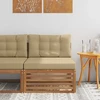Lauko vidurinė sofa Kietos akacijos mediena Natūrali