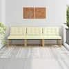 Lauko Vidurinis Sofa Kietasis akacijos medis ir Textilene Balta