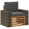 Lauko Vidurinis Sofa Kietos akacijos mediena Natūrali