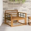 Lauko Vidurinis Sofa Natūrali