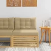Lauko Vidurinis Sofa Kietos akacijos mediena Balta