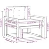 Lauko Vidurinis Sofa Natūrali