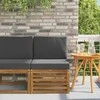 Lauko Vidurinis Sofa Kietos akacijos mediena Natūrali