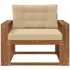 Lauko Vidurinis Sofa Natūrali