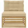 Lauko Vidurinis Sofa Kietos akacijos mediena Balta