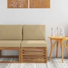 Lauko Vidurinis Sofa Kietos akacijos mediena Natūrali