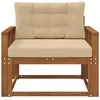 Lauko Vidurinis Sofa Natūrali