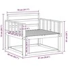 Lauko Vidurinis Sofa Natūrali