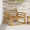 Lauko Vidurinis Sofa Kietos akacijos mediena Balta
