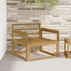 Lauko Vidurinis Sofa Kietos akacijos mediena Balta
