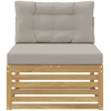 Lauko Vidurinis Sofa Kietos akacijos mediena Balta