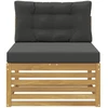 Lauko Vidurinis Sofa Kietos akacijos mediena Balta