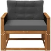 Lauko Vidurinis Sofa Kietos akacijos mediena Natūrali