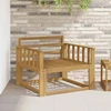 Lauko Vidurinis Sofa Kietos akacijos mediena Balta