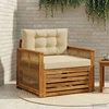 Lauko Vidurinis Sofa Kietos akacijos mediena Natūrali