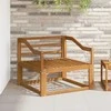Lauko Vidurinis Sofa Natūrali
